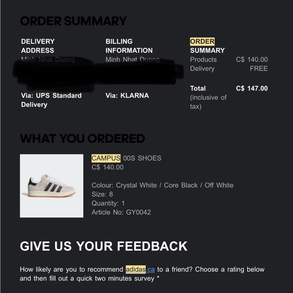 Adidas Campus 00s - Crystal White - Picture 8 of 8